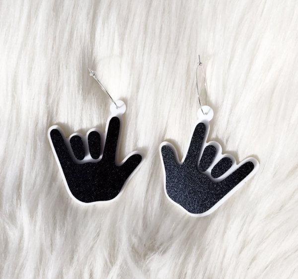 ASL I Love You Earrings